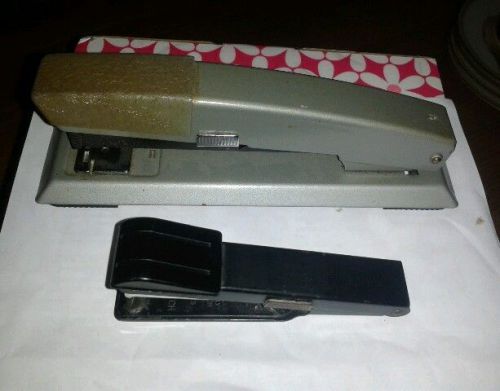 2 VINTAGE Bostitch Staplers. B8 &amp; B12 G. Made in U.S.A. Both Working. Must SEE!!