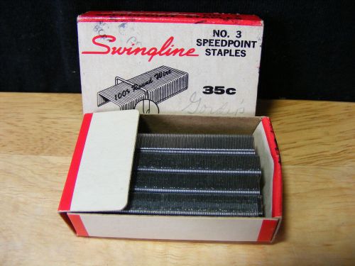 Swingline No. 3 Speedpoint Staples Chisel Pointed - Approx. 800 CT in Box