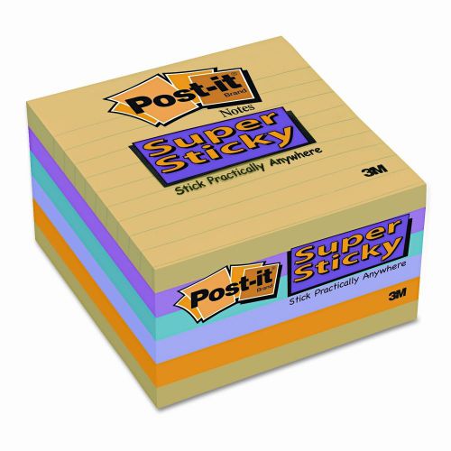 Post-it® Super Sticky Jewel Pop Note Pad, 6 Pack