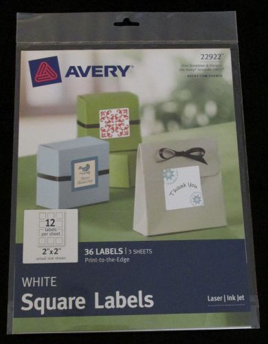 Avery White Square Labels 22922