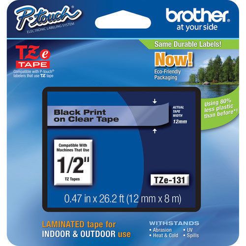 Brother international tze131 label tape - 0.50&#034; width 1 each for sale