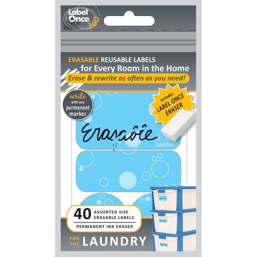 Erasable Labels - Laundry