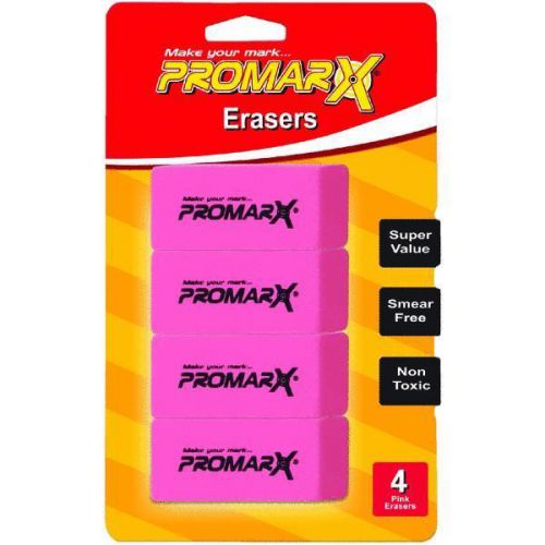 4 Pack Pink Erasers DA09 Pack of 12