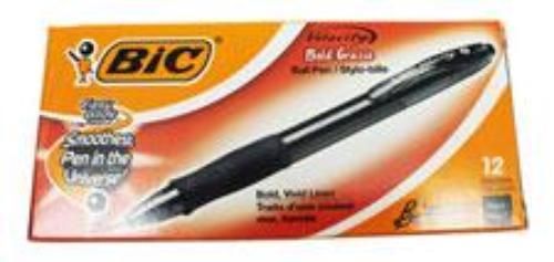BIC Velocity Bold Ball Pens Dozen Black