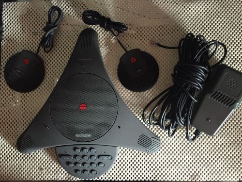 Polycom SoundStation EX Phone w/ Power Module and 2 Mics