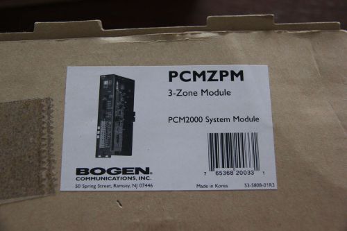 BOGEN PCMZPM 3-Zone Module-- PCM2000 System Module