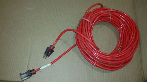 100 ft 14/3 SJTW PRO GLO Red extension cord WCW lighted ends