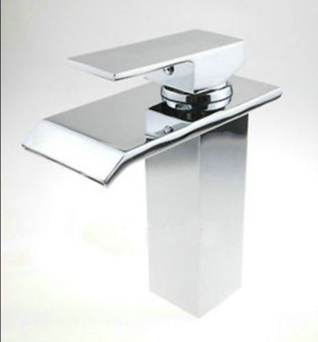FAUCET bathroom sink mixer tap waterfall chrome AT0012