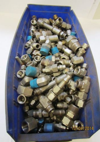 HUGE LOT OF MISCELLANEOUS STAINLESS STEEL PIPE &amp; TUBE FITTINGS