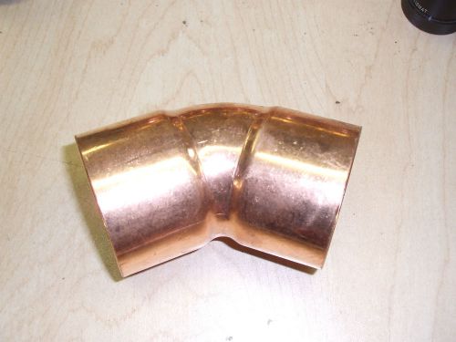 2&#034; x 2&#034; Copper 45 Degree Elbow Plumbing Sweat Fitting, NEW
