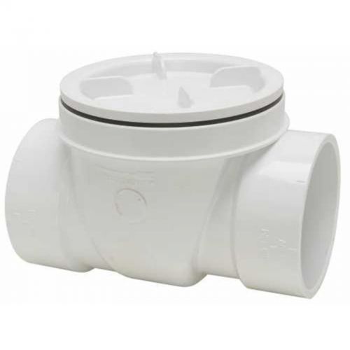 Pvc dwv backwater valve without sleeve 4&#034; 223284w canplas pvc - dwv adapters for sale