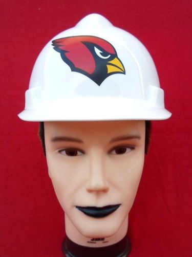 Msa v-gard hard hat white ansi z891 size m arizona cardinals football helmet usa for sale
