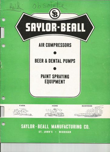 1950s saylor beall air compressor brochure st johns michigan #3 for sale