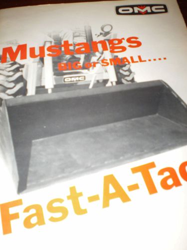 Mustang Loaders Fast-A-Tach Attachments Sales Brochures 3 items
