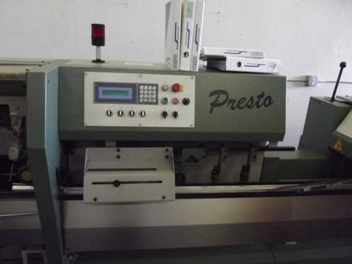 2001 MULLER MARTINI PRESTO WITH 4 STATION + (1) COVER FEEDER IN EXLENT CONDITION