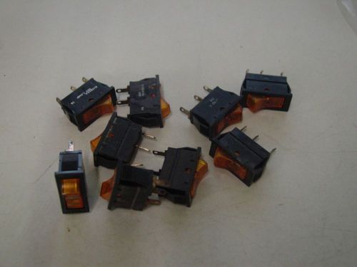 LOT OF 9 BOURG AE YELLOW BIN INDICATOR LED SWITCH PART NUMBER 9146002
