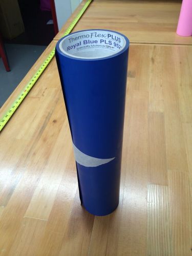 SAVE!  5 yards Thermoflex Plus Royal Blue Heat Applied Vinyl Specialty Materials