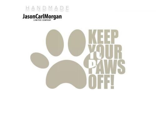 JCM® Iron On Applique Decal, Dog Paws Silver