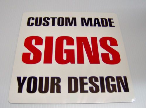 6&#034; x 6&#034; custom square 4mm white coroplast sign vinyl your design multi color for sale