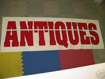 ANTIQUES All Weather Banner Sign Furniture Chair China Shop Show Case Display