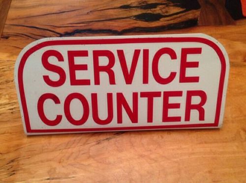 Service Sign Business Sales Counter Information Signage Vintage Garage