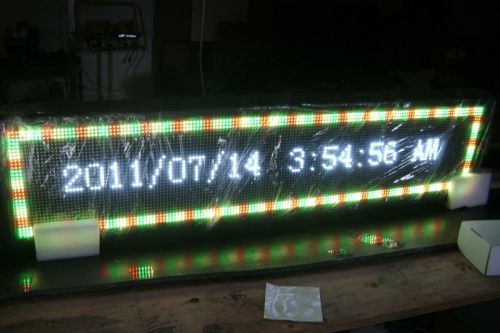 Full color led sign+video, 10&#034; x 48&#034; for sale