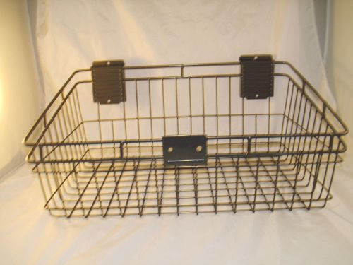 Custom Craft Shelf Black Slat wall Basket  MB1218BCP 12&#034;D X 18&#034;L NIB Garage