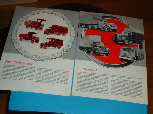 1961 Mack Truck Magazine Ad-EHT B G L Models Shown Plus Some Real Old Ones