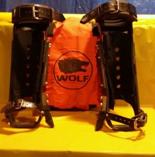 Wolf claw climbing hooks, spikes, gafs.