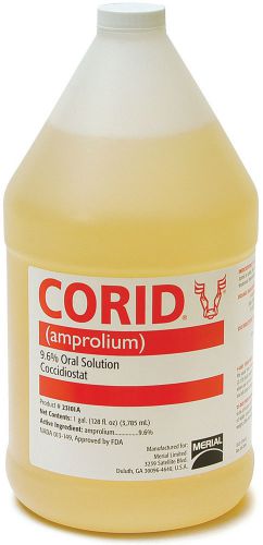 Corid® Amprolium 9.6% Oral Solution Gallon Size  JEFFERS LIVESTOCK M0A2