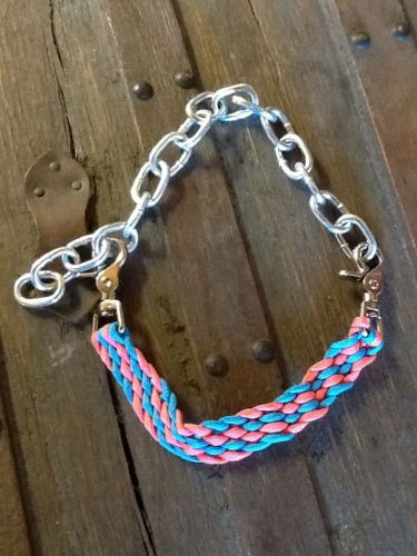 show goat collar turquoise and Pink