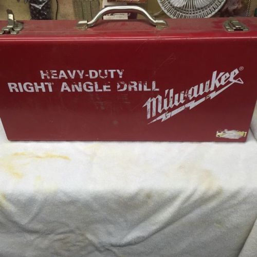 Milwaukee 1/2&#034; Heavy Duty RIGHT ANGLE Drill Model # 1107-1  Works Great