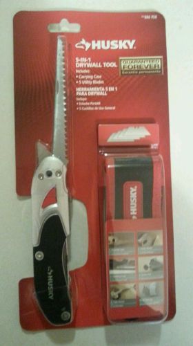 Husky 5-in-1 Drywall Tool w/ Carrying Case &amp; Utility Blades