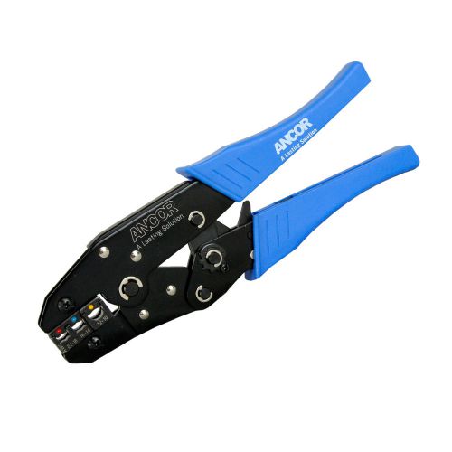Marinco 701030 double crimp 22 - 10 awg ratchet tool with comfort blue handles for sale