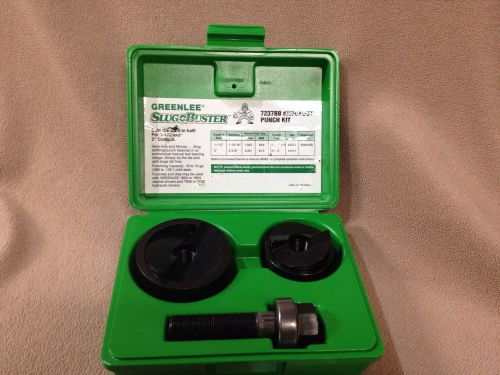 Greenlee 7237bb slug-buster knockout punch set kit for 1-1/2 and 2-inch conduit for sale