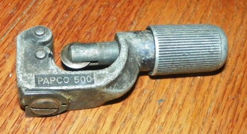 Vintage PAPCO 500  Tubing Cutter PATENT PENDING 1-1/8&#034; Max DAYTON, OHIO