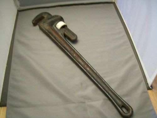 24&#034; heavy duty ridgid pipe wrench--painted black &amp; white for sale
