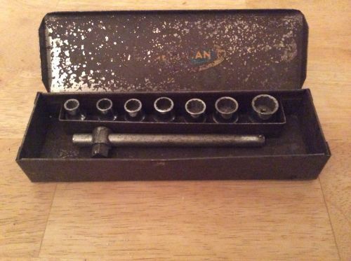 Vintage Antique Craftsman Vanadium 9/32 Drive Socket Set 5868/6113