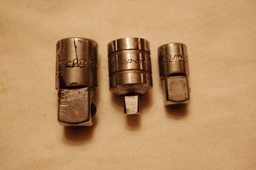 Snap-on Drive Adapters 1/4&#034; to 3/8&#034;, 3/8&#034; to 1/4&#034; &amp; 3/8&#034; to 1/2&#034;
