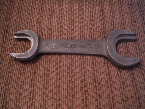 KONDU-23WX 1/2&#034; 3/4&#034; OPEN END FORGED STEEL CONDUIT WRENCH - MADE IN USA