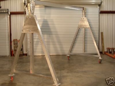 Aluminum portable adjustable height gantry crane 2 ton for sale