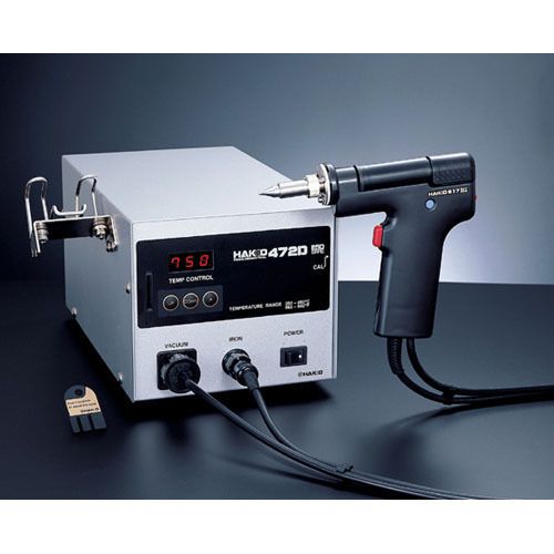 Hakko 472D-02 Desolder Tool ESD Safe 110W w/Control Card and 60W Gun Style Iron