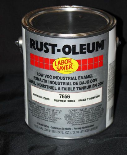 RustOleum Gal Industrial DTM Low VOC Enamel Paint Equipment Orange 7656 NEW