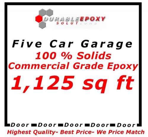 5-Car Garage Floor Epoxy Paint System Coatings Kit