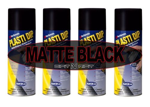 Performix plasti dip spray cans 4 pack matte black plasti dip rubber coating for sale