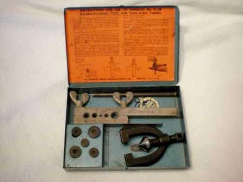Vintage &#034;Imperial&#034; Double Flaring Tool Kit Model No. 93-FB
