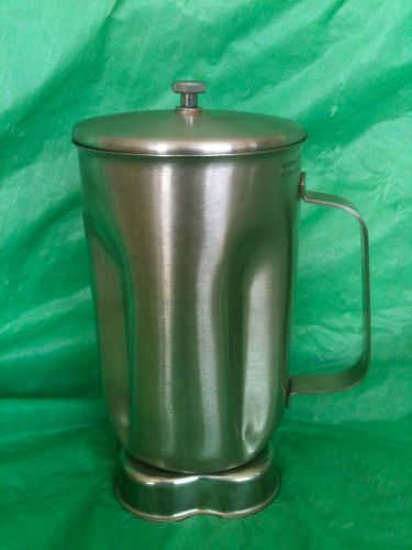 Waring 32 oz. commercial blender container stainless cac33 ad1 ad2 exc light use for sale
