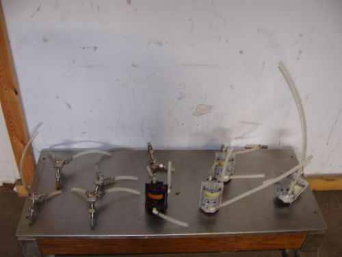 LOT OF 4 SHURFLO BEER SODA PUMPS WITH 5 Y CONNECTIONS