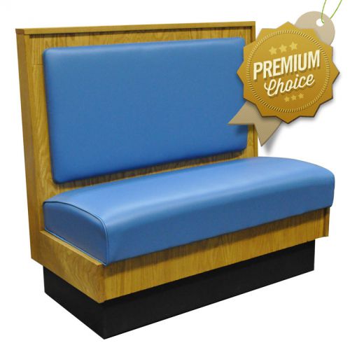 Blue Single Wood Restaurant Booth Vinyl Upholstered Back &amp; Seat (KEA-814-S)