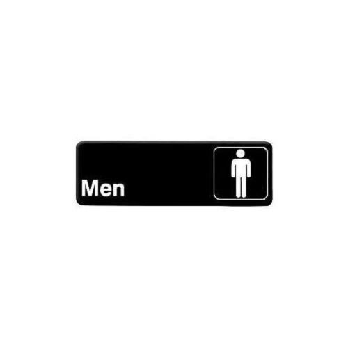 Thunder Group PLIS9313BK &#034;Men&#034; Information Sign with Symbols, 9 by 3-Inch